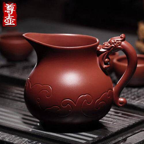 尊壶宜兴紫砂公道杯大饮茶机公道男杯茶漏套功夫茶具配件