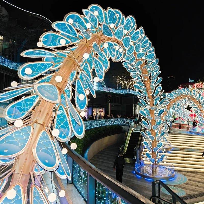 节日灯光道具led户外灯光美陈户外氛围摆件网红打卡网红灯光打卡