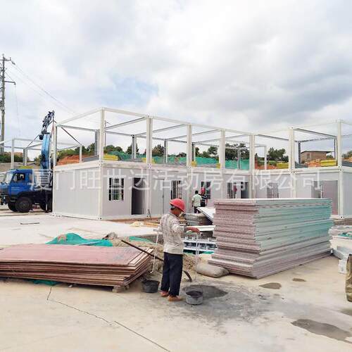 工厂供应组合集装箱房 建筑工地公楼快拼箱 可人工组装/吊装