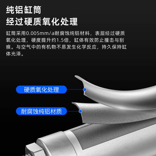 SUSAU气动大推力标准气缸32X40X50X63X75X80X100x125带磁性开关槽