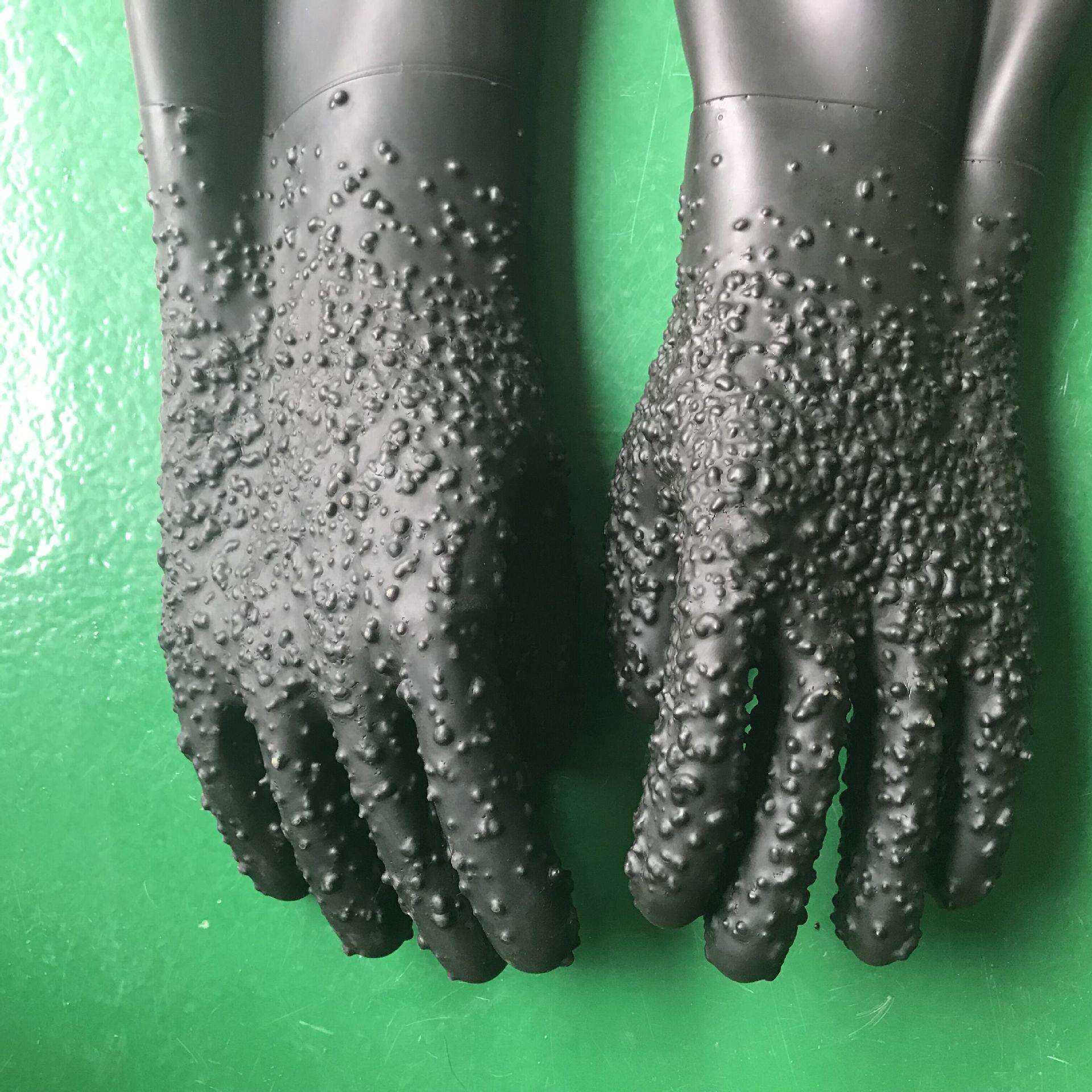 厂家直销加厚加长耐用喷砂机手套深圳喷砂专用通用左手耐磨耐高温