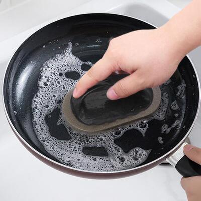 Diamond Sand Sponge Cleaning Dish Sponge, Rust and Stain Rem