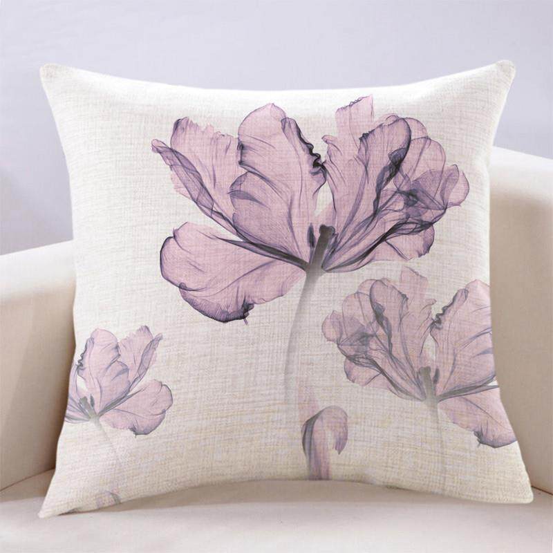 正品现代简约清新卧抱枕客沙发唯美植物小厅室床头靠垫套样板房飘