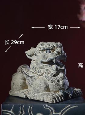 高档新祥中式摆件示云柱展柱仿石柱墩玄关禅意落地装底座客厅茶室