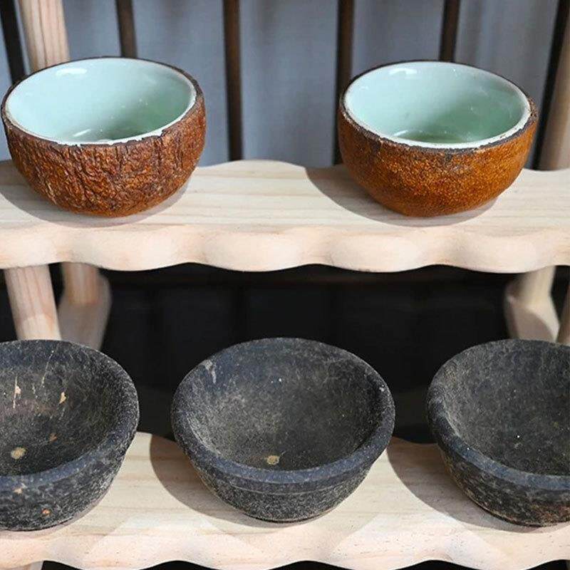 正宗化州橘红果手工艺术品茶杯平定镇产地老树陈年化橘红干果杯子