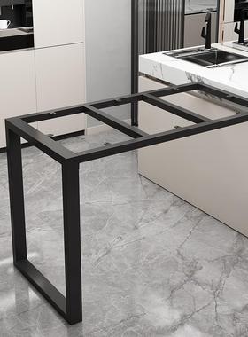 XZ76867定作字7型岛台单边厅支架悬空支撑书桌脚吧台腿餐搭边脚架