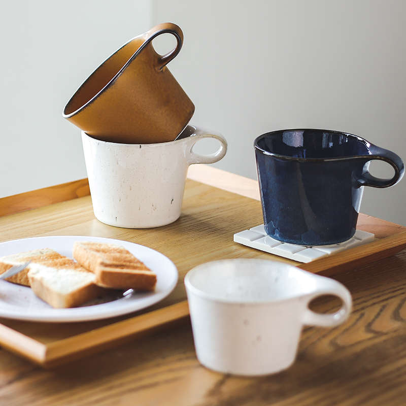 日本进口深山MIYAMA美浓烧陶瓷马克杯咖啡杯侘寂风复古水杯茶杯