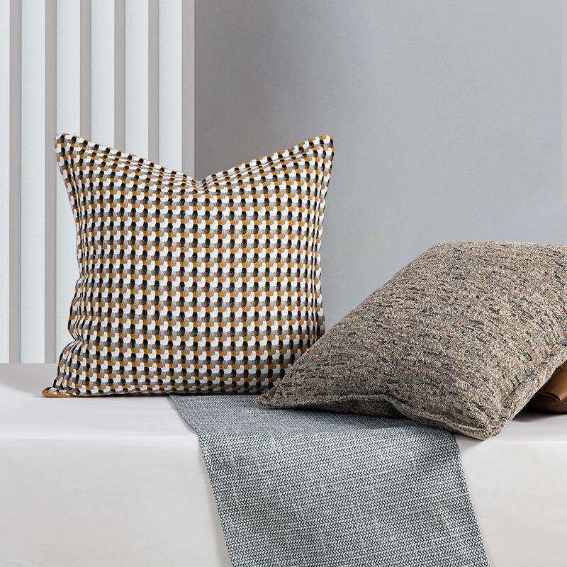 高端美式轻奢抱枕方形床头靠枕客厅沙发家具厂样板房软装靠垫