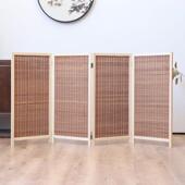 cs屏风隔断竹编儿童幼儿园简易办公室遮挡挡板客厅移动小屏风矮屏