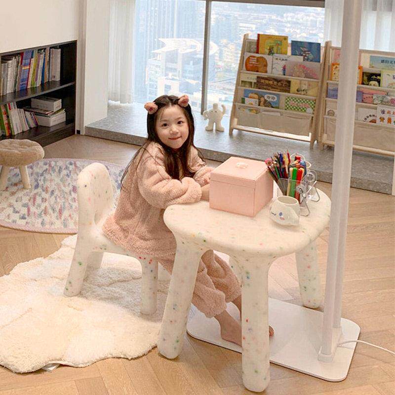 BUER北欧ins网红儿童椅早教家用靠背小朋友板凳幼儿园宝宝矮凳子