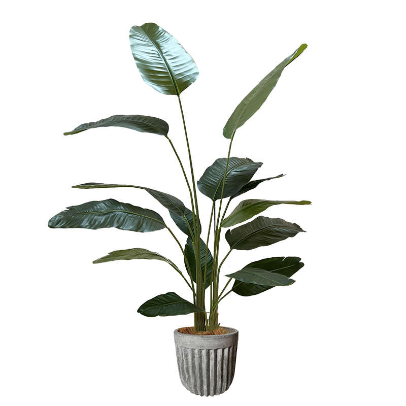 楼夏家假绿植高端轻奢客厅室内仿生植物摆件楼梯下仿真绿植造景