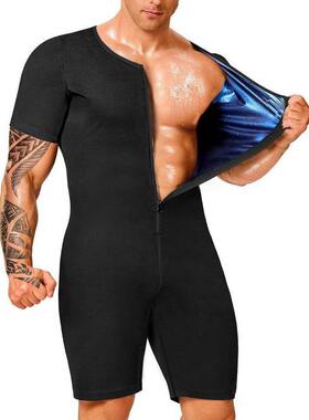 W 46241 Men's tummy control sweat 士收腹健身暴汗塑身衣