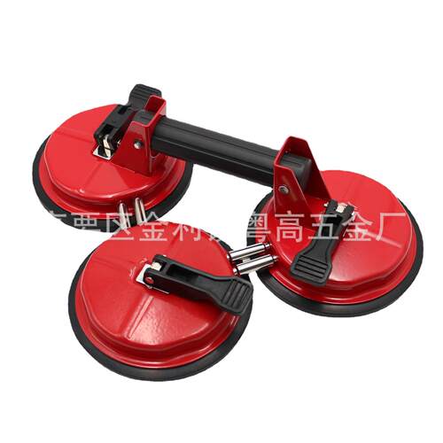 强力活动型三爪玻璃吸盘可吸附异型玻璃超大吸力五金搬运工具厂