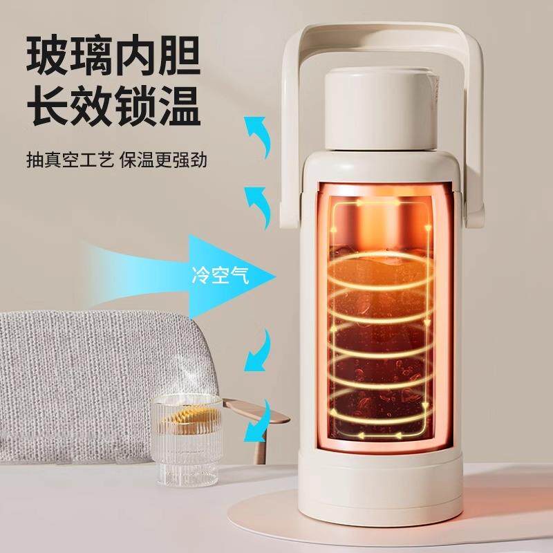 热水瓶家用暖壶学生宿舍用保温壶大号保温瓶开水瓶玻璃内胆3.2升1
