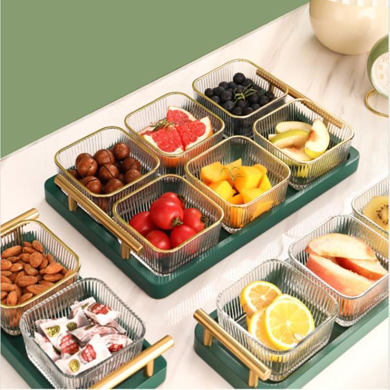 水果盘玻璃客厅茶几干果坚果果篓