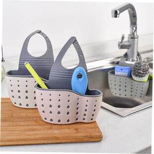 SU304 Kitchen sink sponge drainage storage rack organizer