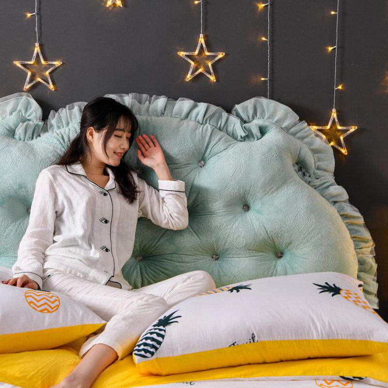 本周单品特价 卧室印花水晶绒大靠枕公主房飘窗靠垫靠背可拆洗