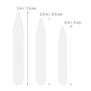 Collar Stays Stay Shirt Men Plastic Stiffeners Dress White