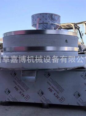 1.5米青辣椒韭菜花石磨机 绿豆浆石磨电动石碾 绞龙上料面粉磨