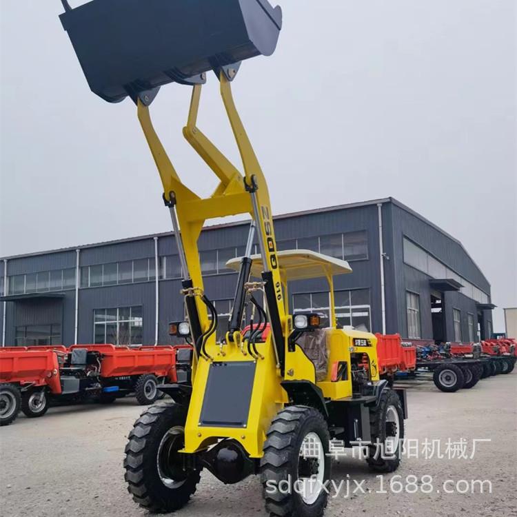工地用柴油四驱小铲车25马力单缸农用装载机916小型推土机