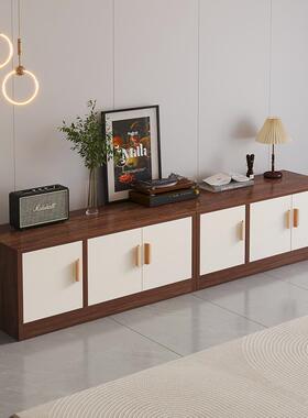 矮VQE柜落客厅柜子储物柜物新中式防尘收纳柜书架置架飘窗格子地