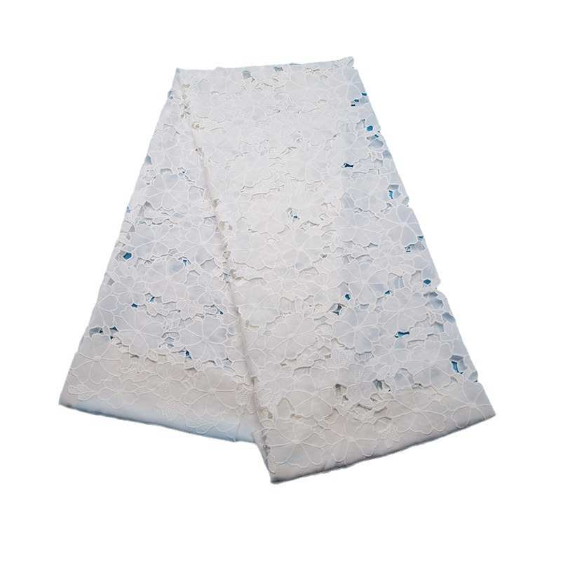 新工艺 激光绣满幅花边 130cm全棉花边 时尚女装裙边服装辅料现货