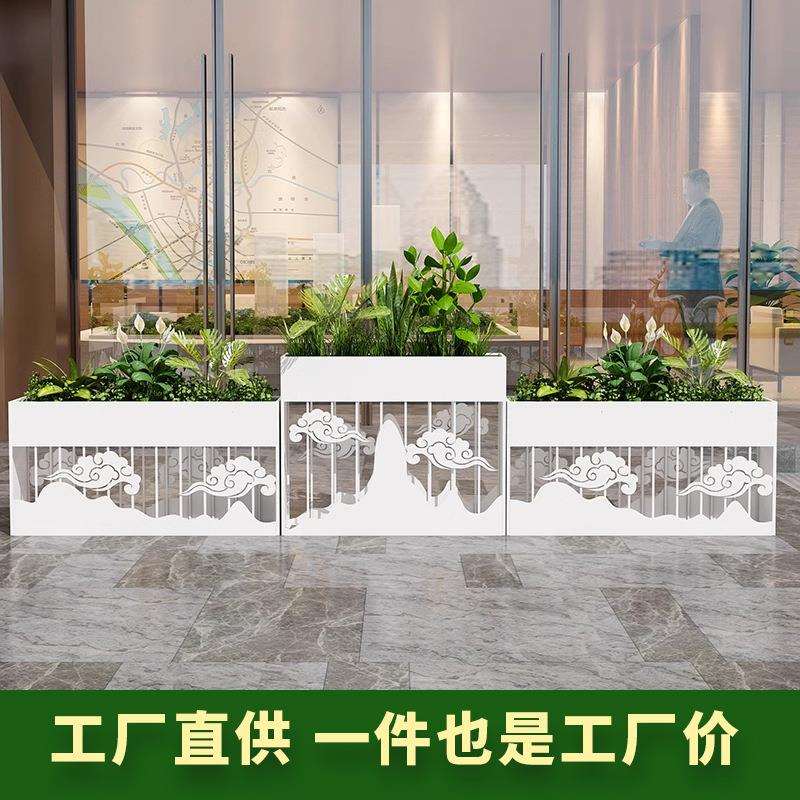 户外铁艺花箱室内创意隔断花架餐厅室内简约组合大堂景秀款
