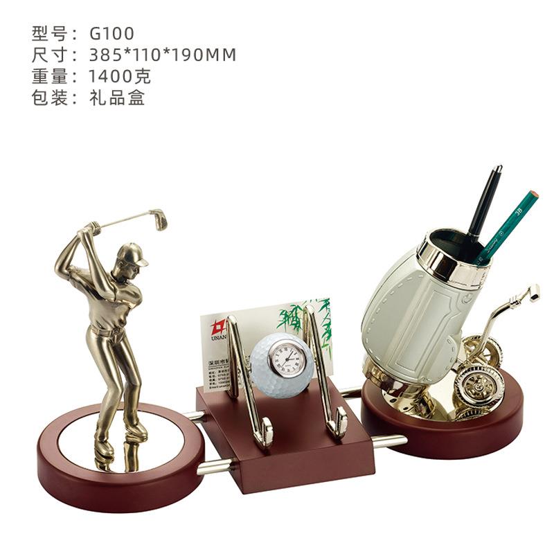 高档老板领导办公室招财创意办公桌摆件文台书房桌面简约现代笔筒