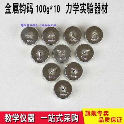 金属钩码100克10个教学仪器实验器材物理力学杠杆滑轮100G*10