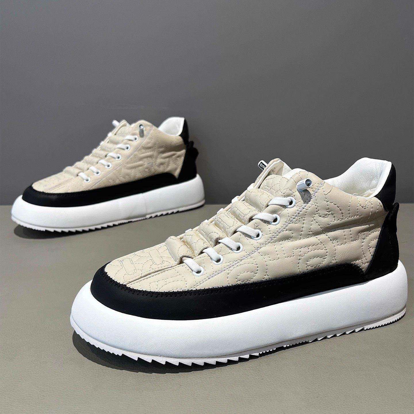 男鞋2025新款冬季加绒保暖棉鞋厚底增高一脚蹬懒人潮流百搭休闲鞋