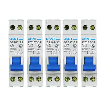 正泰 断路器空气开关 双进双出空开DZ267 1P+N 6A10A16A20A25A32A