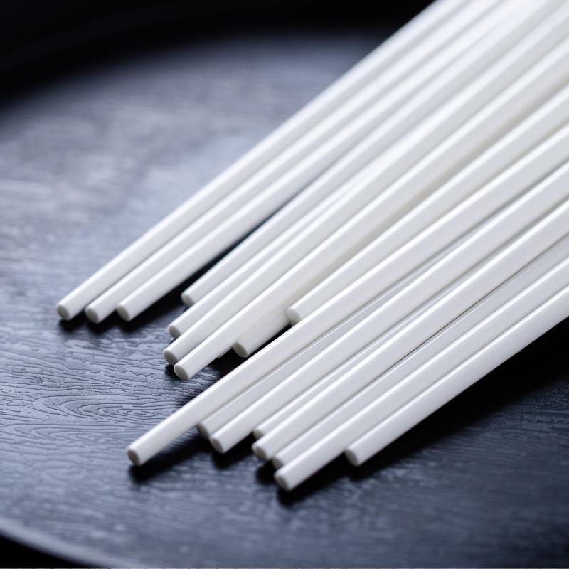 景德镇纯白瓷器筷子家用耐高温防霉10双装高档中式陶瓷筷子礼盒