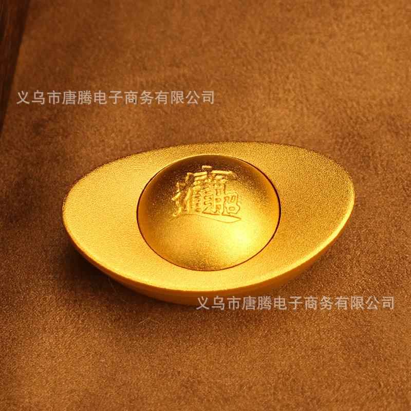 纯黄铜室元件办公宝客厅 实心招摆米TT-转转进宝铜器转转铜器金属