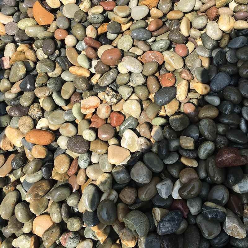 现工厂店南京雨SJC花鹅卵石优选石河货装滩天然五彩家园艺石水族