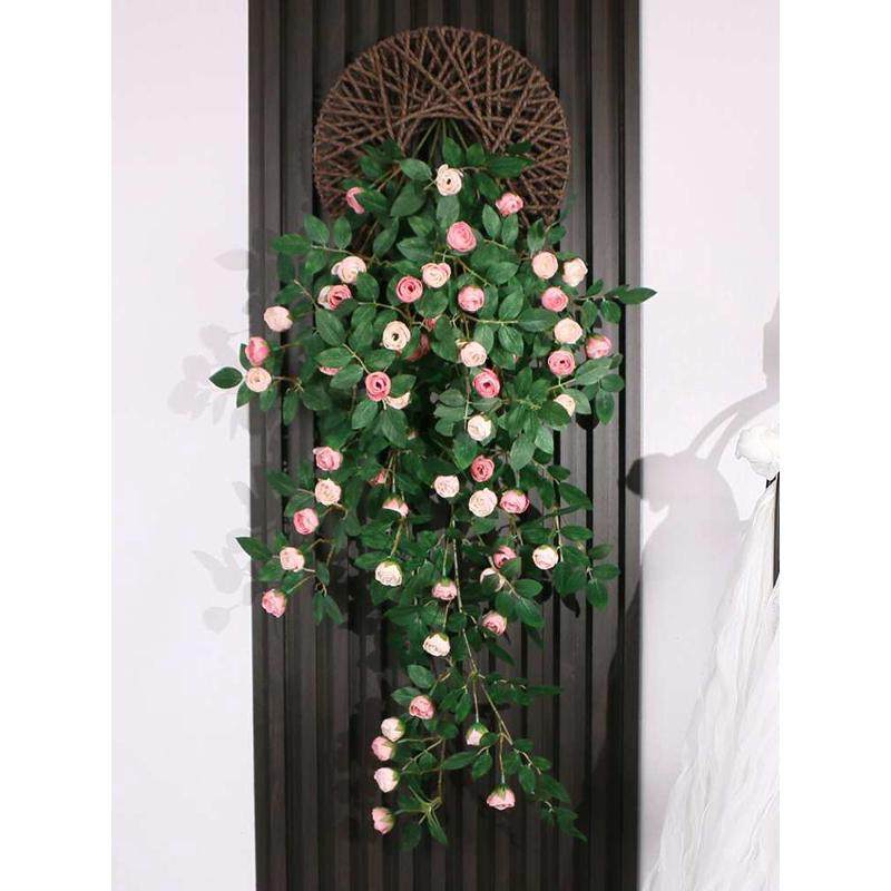 玫瑰花藤仿生墙面遮挡壁挂墙上装饰绿植假花藤条墙壁挂花吊花,家居饰品,仿真花/假花,淘宝优惠券,粉丝福利购,淘宝优惠卷