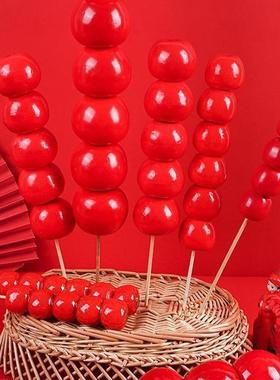 冰糖葫芦装饰品仿真生日装饰摆件