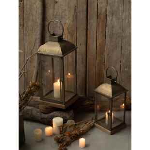 饰玻璃防风烛台庭院装 铁风灯家庭B&B覆古装 饰 纳维亚简单 斯堪