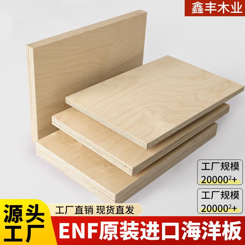 进口海洋板全桦木胶合木板整板环保防潮多种规格水煮不脱胶