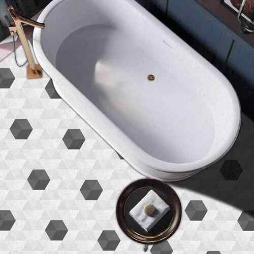 -PVC waterproof antiskid floor sticker toilet tile wall