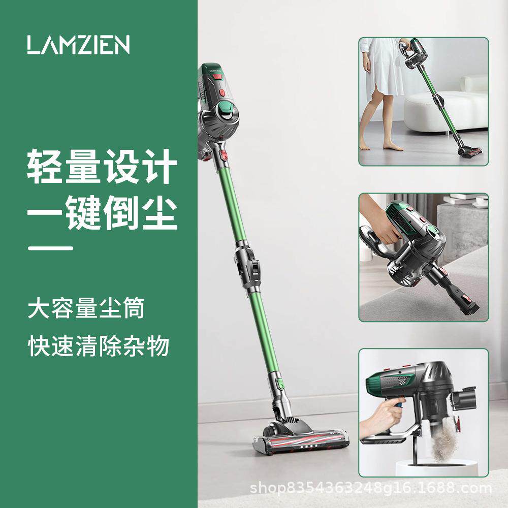 直销新款无线手持式吸尘器可弯曲折叠管大吸力家庭便携式卧室除螨