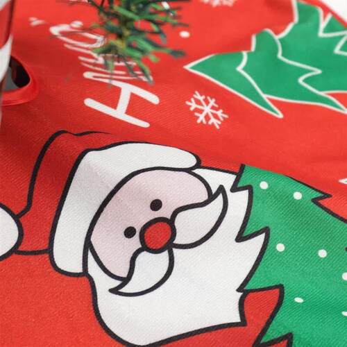 1pc-Merry Christmas Tree Skirt Snowman Xma Tree Red Cotton X