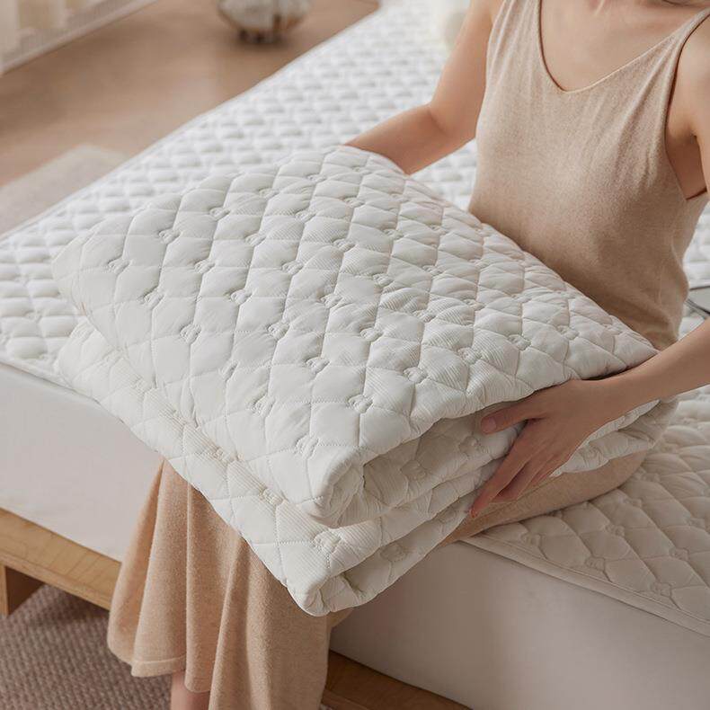 a类防水隔尿大豆夹棉床垫防滑家用卧室宿舍床护垫软垫垫被褥子