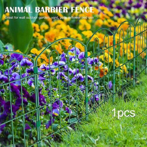 Decorative Garden Fence Panel Rustproof Patio Fences Metal