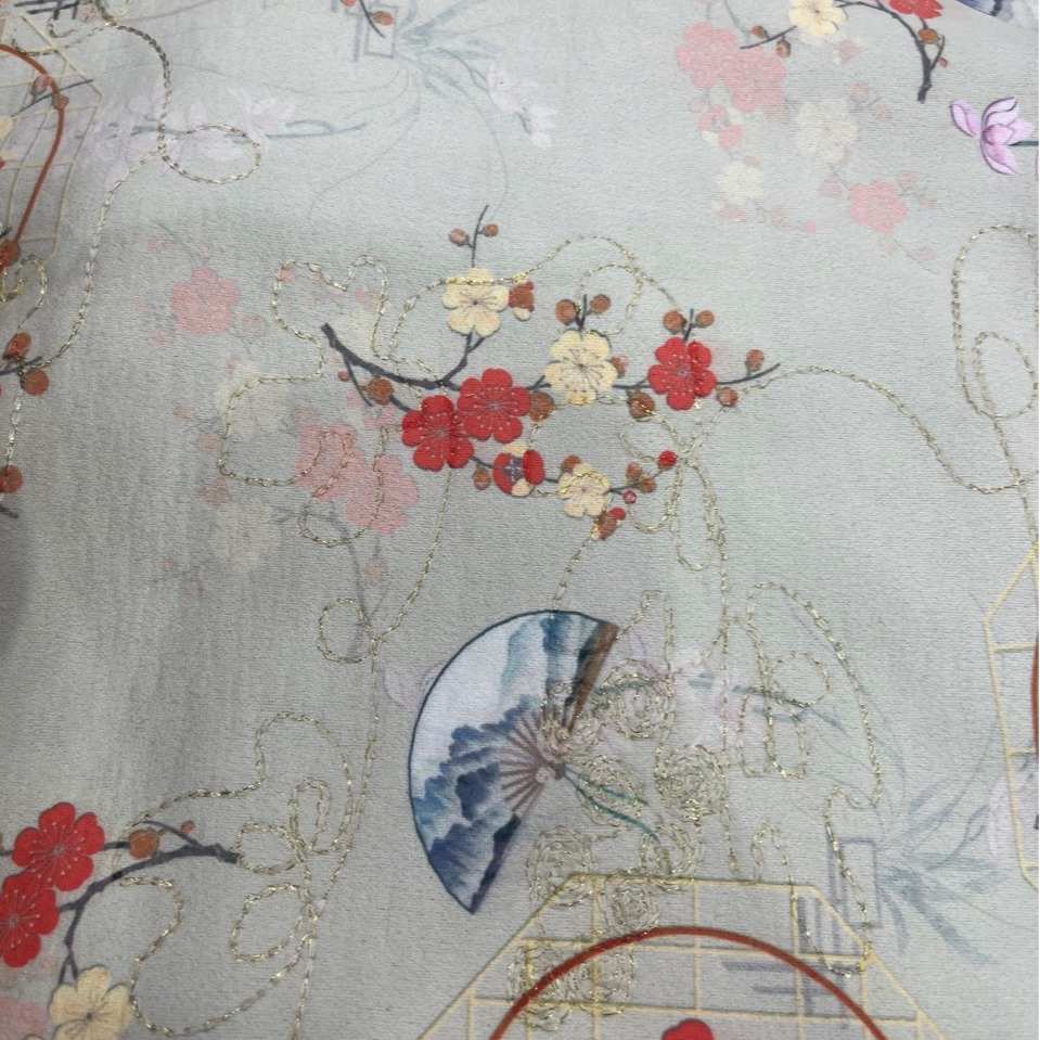 2024新手工棉衣棉袄扇子旗袍汉服口金包包面料