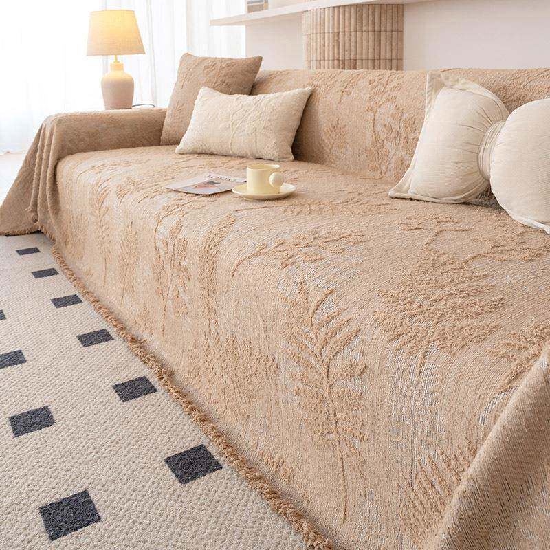 奶油风客厅沙发巾2026年新款四季通用一整张全盖布新式沙发盖布垫