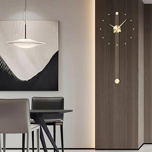 客厅高端大气家用纯铜简约现代挂钟创意时钟表高级感2025新款 客厅