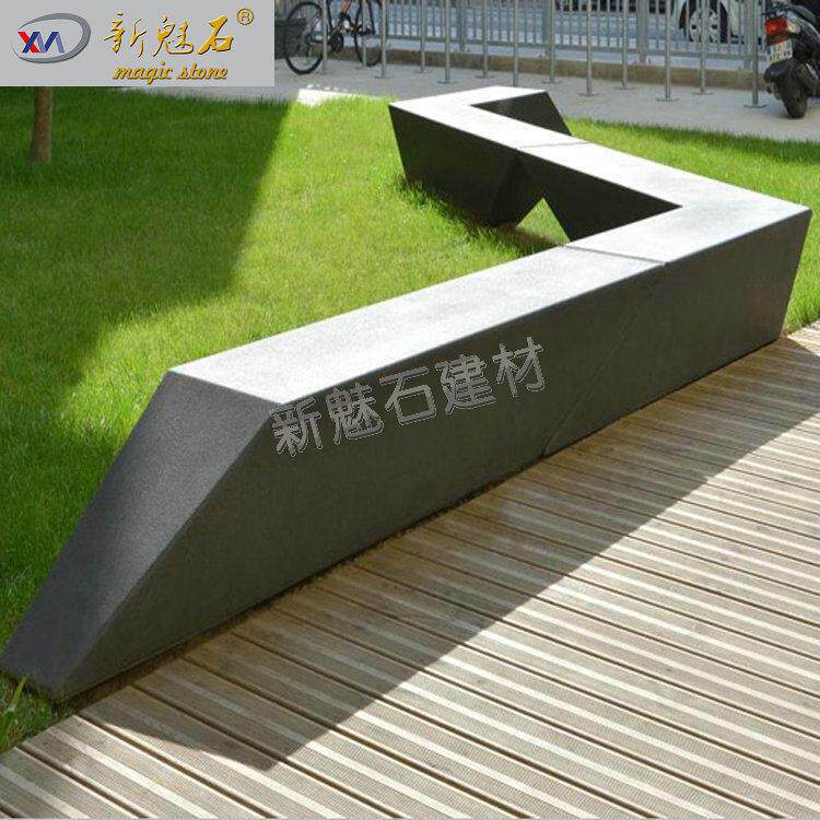 GRC室外异形座椅来图定制水泥创意花坛休息凳户外耐用组合长椅凳