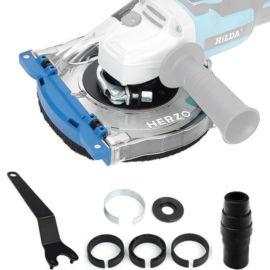 跨境热销角磨机防尘罩吸尘器石材混凝土无尘罩打磨切割罩防护罩