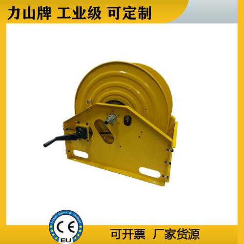 高压矿用防尘卷盘手摇卷轴水管盘管器力山工业级消防胶管卷管器