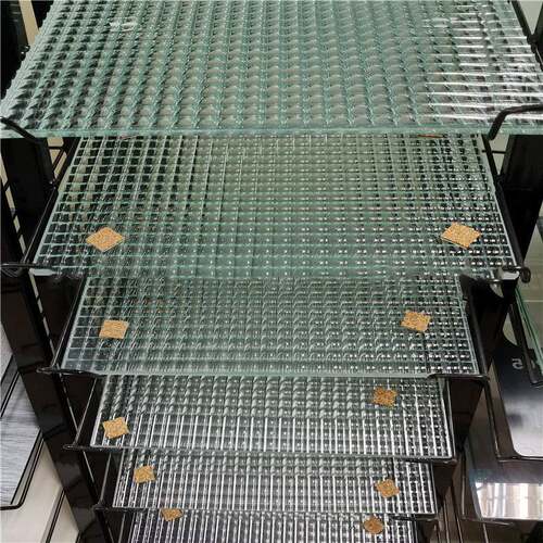 直供夹胶玻璃 5+5mm横竖压花玻璃 长宏夹胶